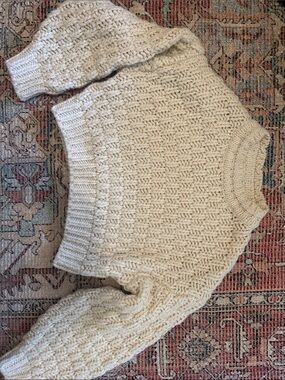 Cozy Cream Cable Knit Women's Sweater